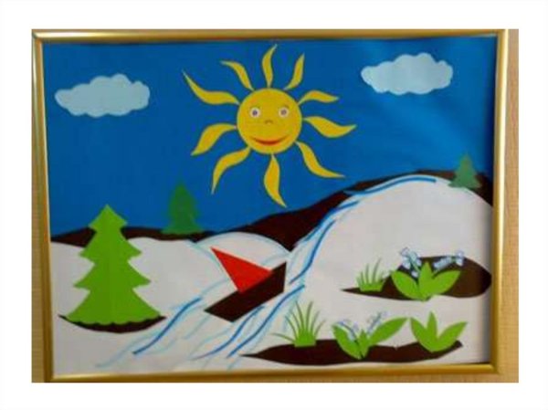 Аппликация Весна