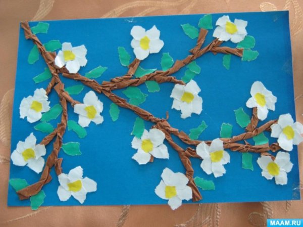 Весенние аппликации в детском саду