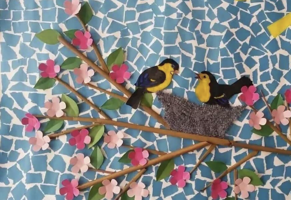 Весенняя аппликация