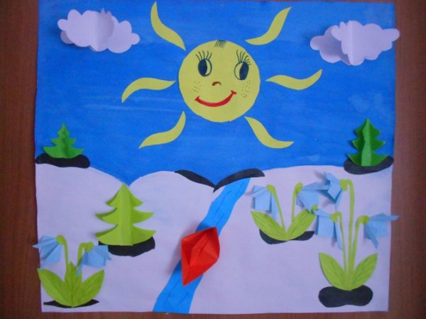 Весенняя аппликация