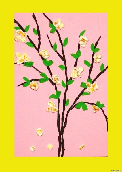 Весенняя аппликация для детей