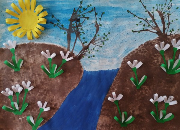 Весенняя аппликация