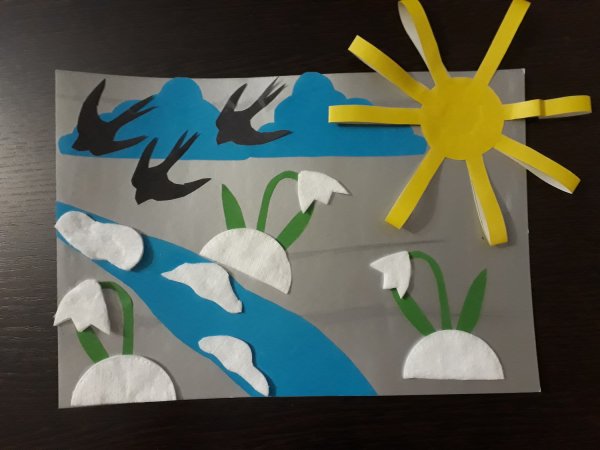 Весенняя аппликация