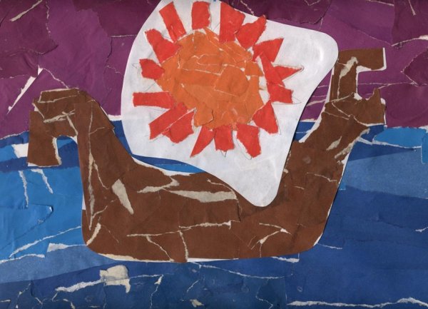 Рельефная лепка ветер по морю гуляет