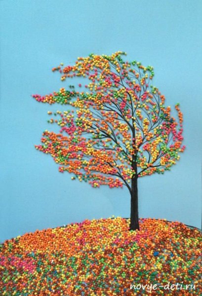 Поделка осень дерево