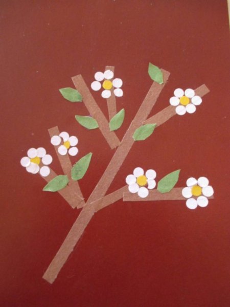 Аппликация Весна