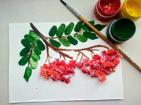 Поделка рябина