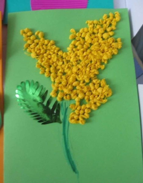 Поделка Мимоза