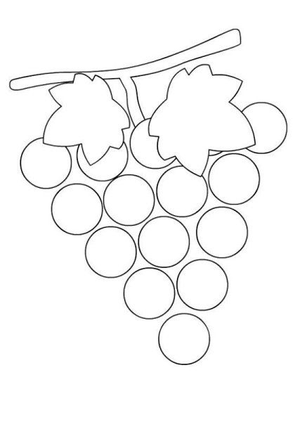 Трафарет виноград
