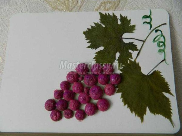 Поделка из виноградных листьев