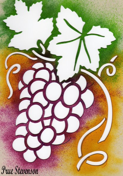 Трафарет Виноградная лоза
