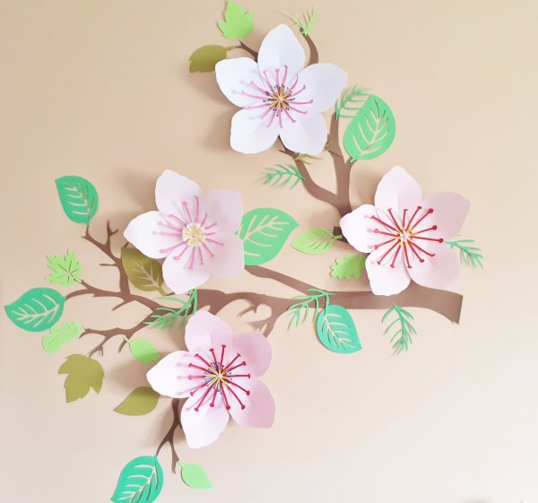 Аппликация ветка Сакуры