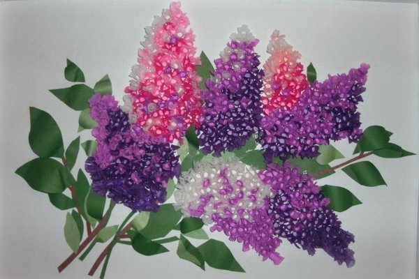 Техника торцевания сирень