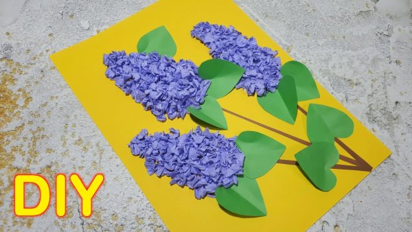 Объемная Весенняя аппликация