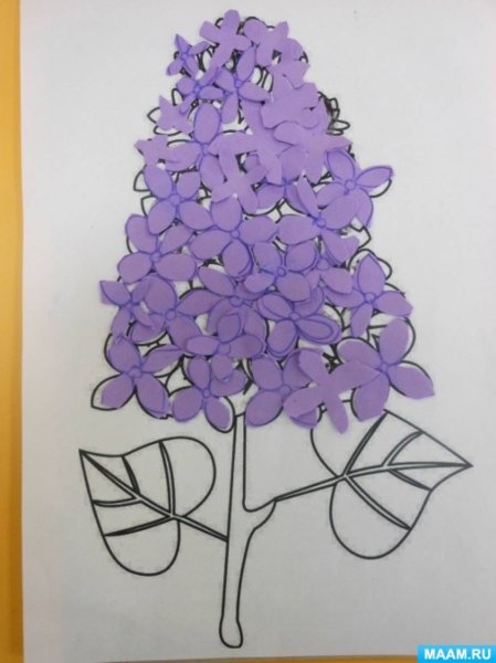 Сирень поделка для детей