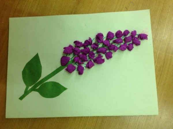 Поделка сирень