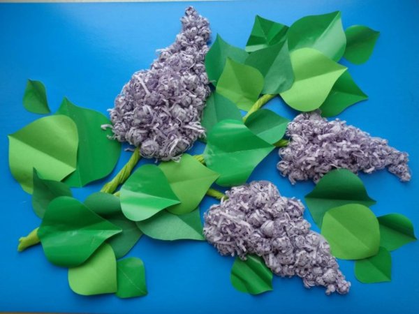 Аппликация из салфеток