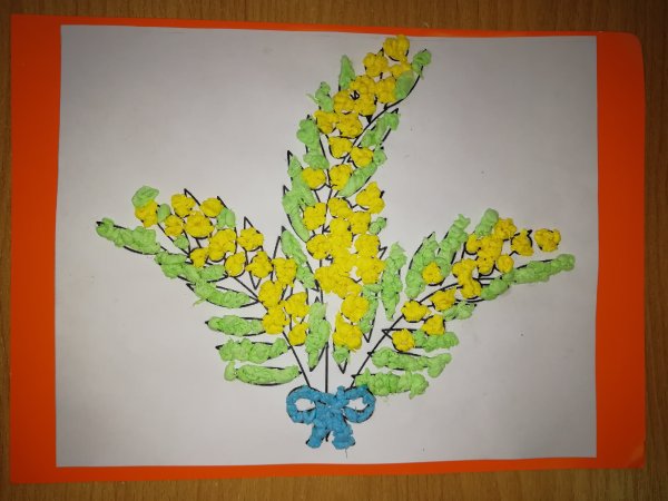 Поделка Мимоза