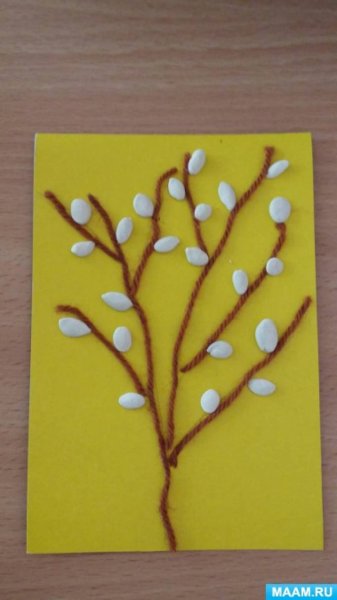 Лепка Верба в старшей группе