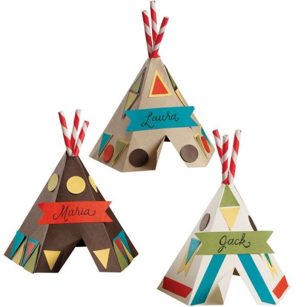 Индейский вигвам из бумаги