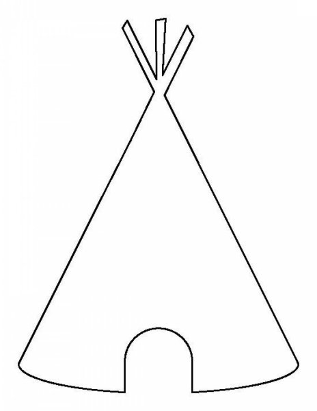 Вигвам раскраска
