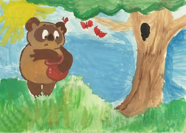 Иллюстрация к сказке Винни пух