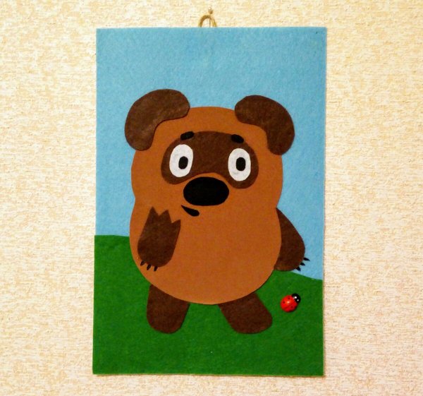 Аппликация Винни пух