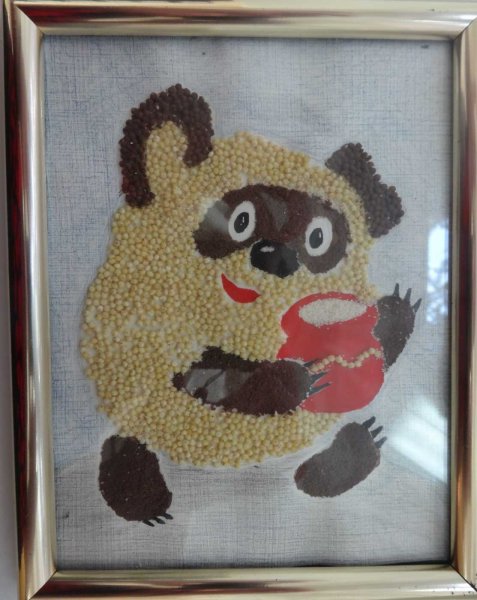 Винни пух из крупы