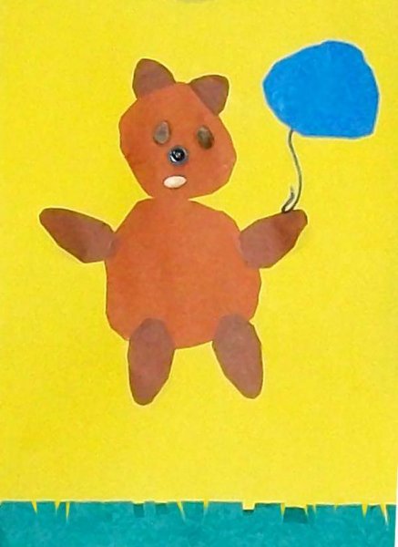 Аппликация мишка и его друзья старшая группа