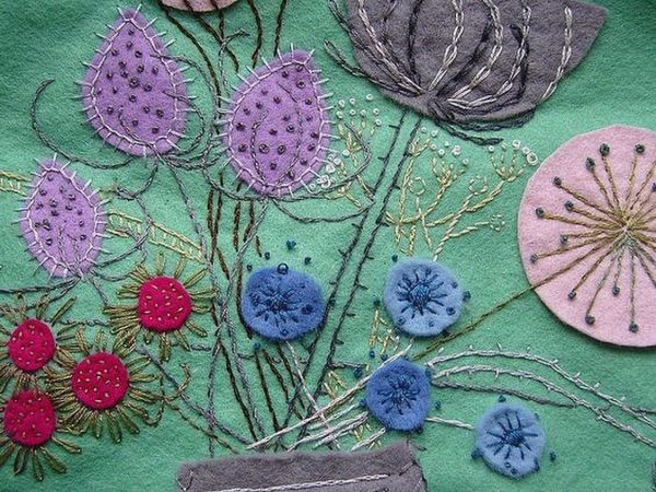 Аппликация из ткани