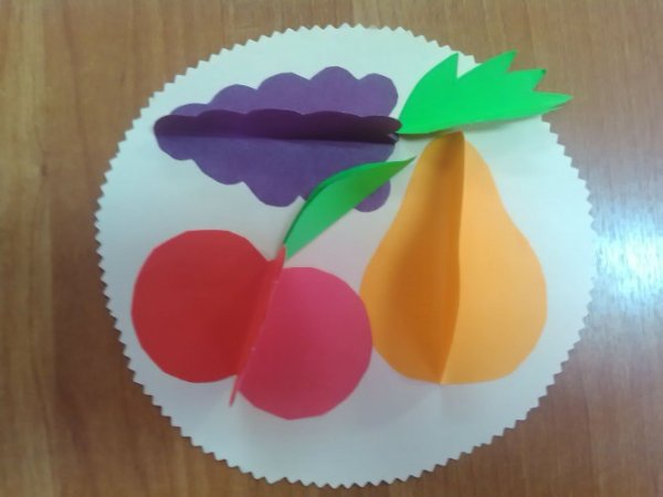 Аппликация в старшей группе на тему фрукты