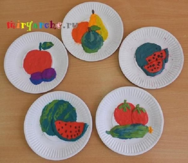 Пластилинография овощи и фрукты