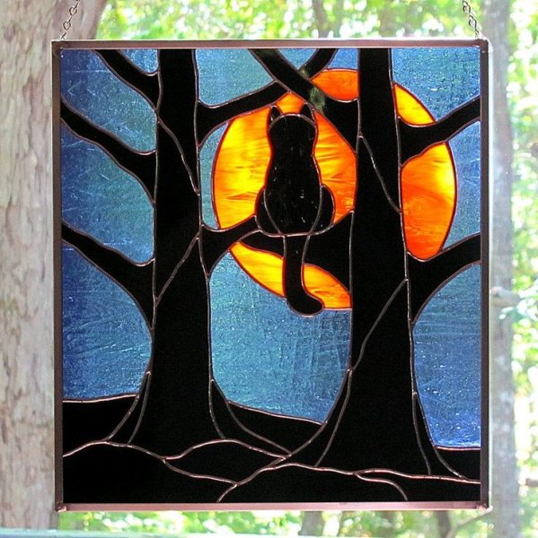 Витраж из картона