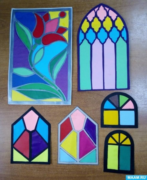 Витражное рисование в детском саду