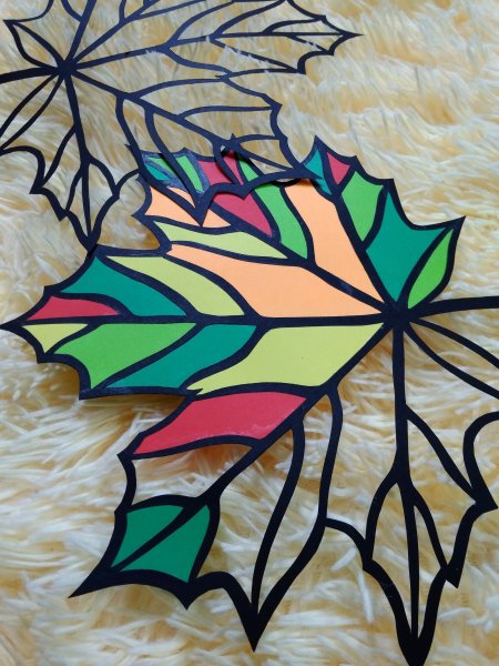 Витраж на картоне