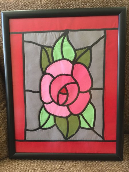 Витраж из ткани