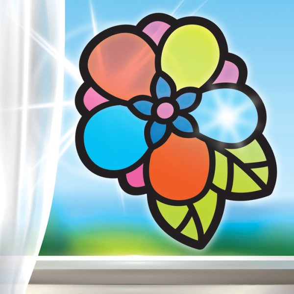 Витраж цветная бумага