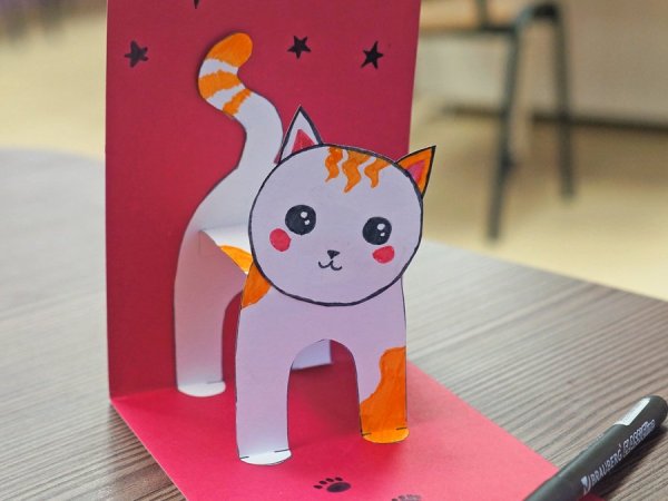 Поделка кошка