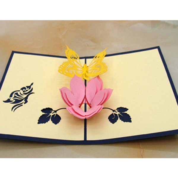 Открытка с цветами внутри