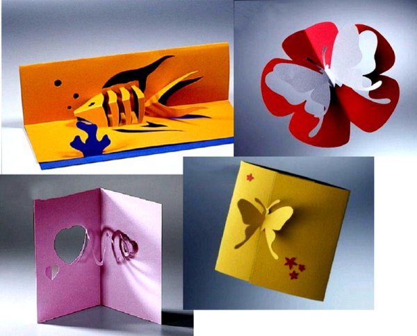 Объемная открытка