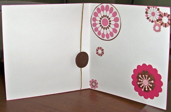 Оформить открытку внутри