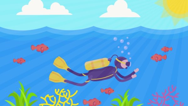 Аппликация водолаз в подготовительной группе