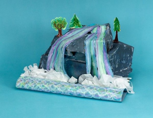 Имитация водопада для макета