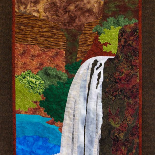 Водопад из ткани