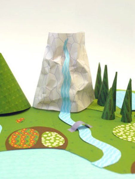 Макет горы своими руками из бумаги