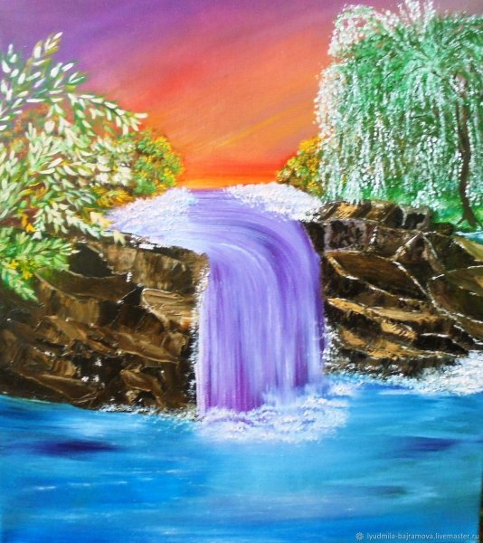 Водопад картинка для детей