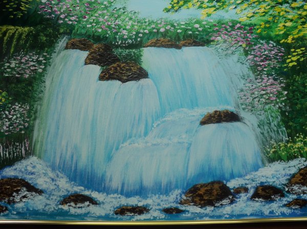 Водопад акрилом