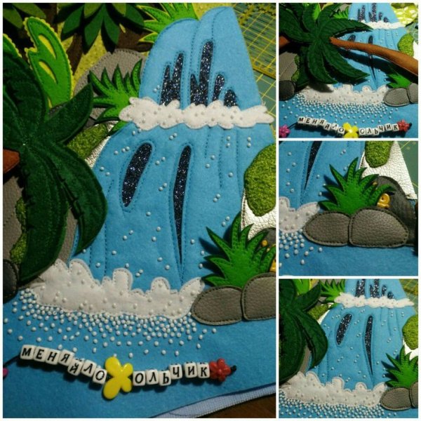 Водопад из фетра