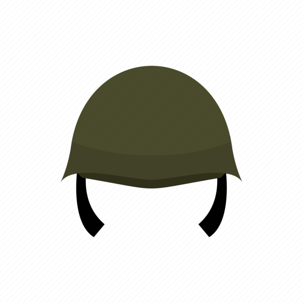 Солдатская каска вектор