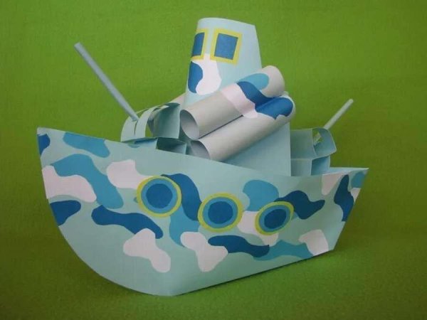 Поделка корабль